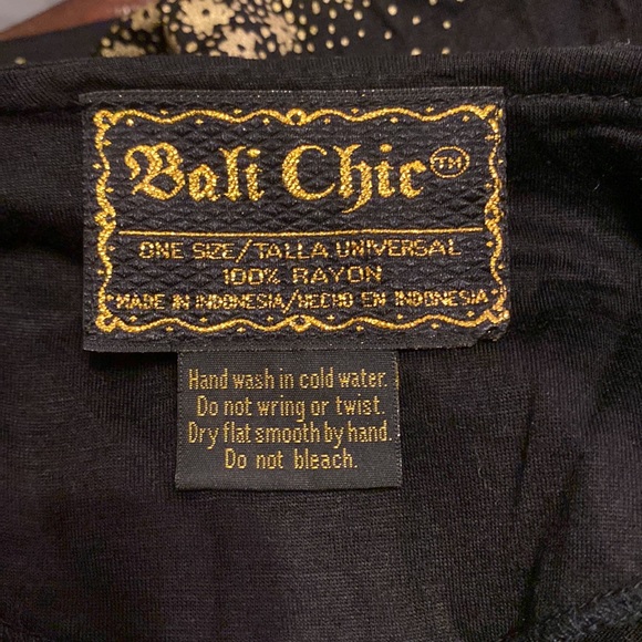 Vintage Bali chic top with beaded butterfly design size OS - Picture 13 of 13